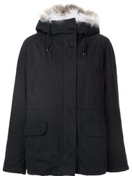 fur trimmed parka  Army Yves Salomon