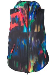 abstract print shell gilet Y-3