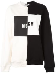 толстовка с принтом логотипа MSGM