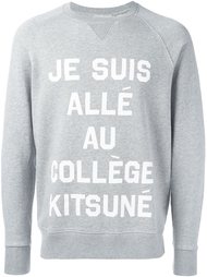 front print sweatshirt  Maison Kitsuné