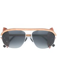 'Born Heritage' sunglasses Gold And Wood