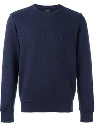 embossed logo sweatshirt Armani Jeans
