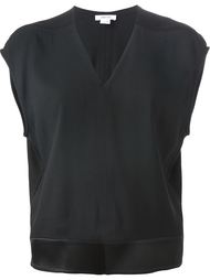 блузка с V-образным вырезом Helmut Lang
