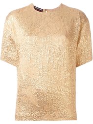 metallic shortsleeved T-shirt Rochas