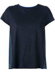 плиссированная футболка  Sacai