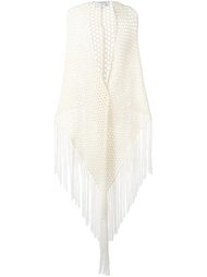 fishnet fringed scarf Carven
