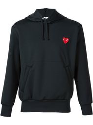 heart application hoodie Comme Des Garçons Play