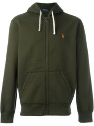 logo embroidered zip hoodie Polo Ralph Lauren