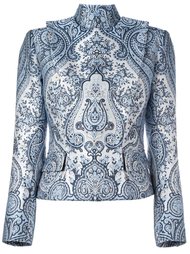 standing collar paisley jacket Balmain