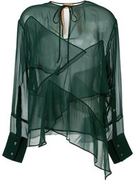 многослойная полупрозрачная блузка Nº21