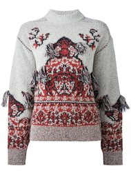 fringed intarsia jumper  Toga