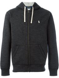 logo embroidered zip hoodie Polo Ralph Lauren