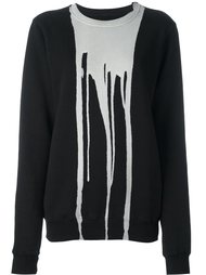 drip effect sweatshirt Rick Owens DRKSHDW