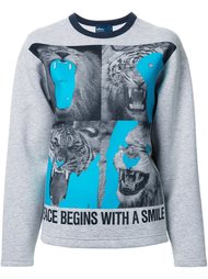 animal picture print sweatshirt Kolor