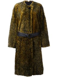 animal print shearling coat  Petar Petrov
