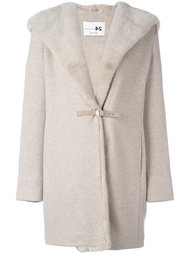 mink fur collar hooded coat  Manzoni 24