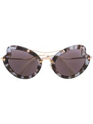 солнцезащитные очки с оправой "кошачий глаз" Miu Miu Eyewear