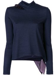 ruffle detail fine knit jumper Kolor