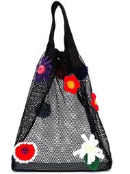 crochet flower mesh shopper Christopher Kane