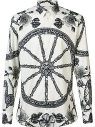 рубашка с принтом колеса Dolce &amp; Gabbana