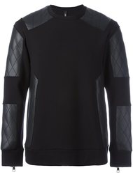 quilted panel sweatshirt  Neil Barrett