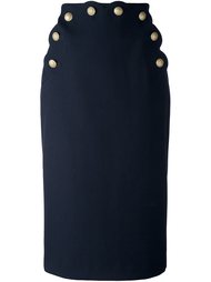 юбка-карандаш с пуговицами Red Valentino