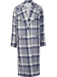 macro check coat Adam Lippes