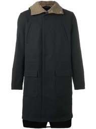 back patch hooded coat Raf Simons