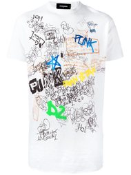 футболка с принтом Dsquared2