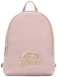 logo plaque backpack Love Moschino