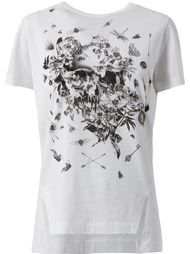 футболка с изображением черепа из насекомых  Alexander McQueen