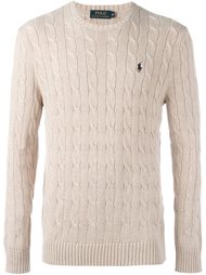 пуловер вязки косичкой Polo Ralph Lauren