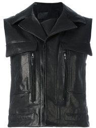 кожаный укороченный жилет  Haider Ackermann