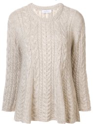 flared cable knit jumper  Ryan Roche