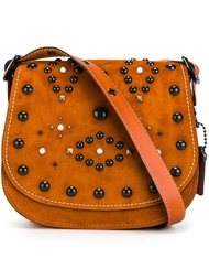 декорированная полукруглая сумка Coach