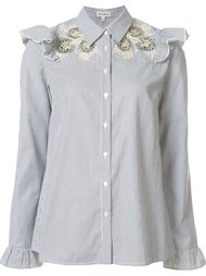 embroidered ruffle blouse  Suno
