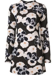 floral jacquard mini dress  Suno