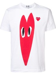 heart print T-shirt Comme Des Garçons Play