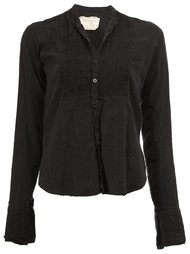 pleated bib blouse Greg Lauren