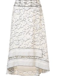 юбка с переплетение на поясе Proenza Schouler