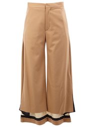 contrast hem high waisted trousers Undercover