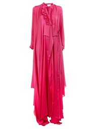 ruffle neck wrap dress Maison Rabih Kayrouz