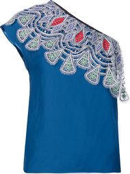 embroidered one shoulder top Peter Pilotto