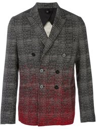 plaid dégradé double-breasted blazer Christian Pellizzari