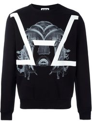 mask print sweatshirt Les Hommes