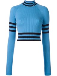 укороченный свитер с высокой горловиной Versace