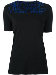 футболка c V-образным вырезом   Mm6 Maison Margiela