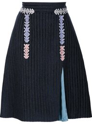 velvet striped skirt Peter Pilotto