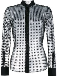 рубашка в горох Saint Laurent
