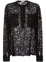 semi sheer lace blouse Faith Connexion